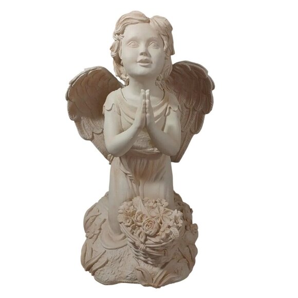 Guardian Angel Praying Statue 13" Indoor Outdoor Memorial or Garden Decor - Picture 3 of 11
